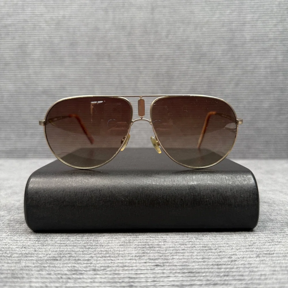 Carrera Gipsy 6/S Aviator Sunglasses Gold Brown Gradient Lens Y2k 58-12-140